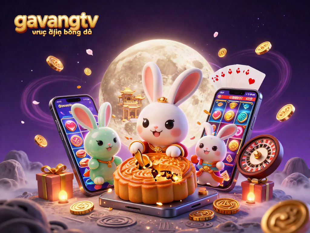 Win big with gavangtv trực tiếp bóng đá as a rabbit crafts golden mooncakes revealing poker chips!