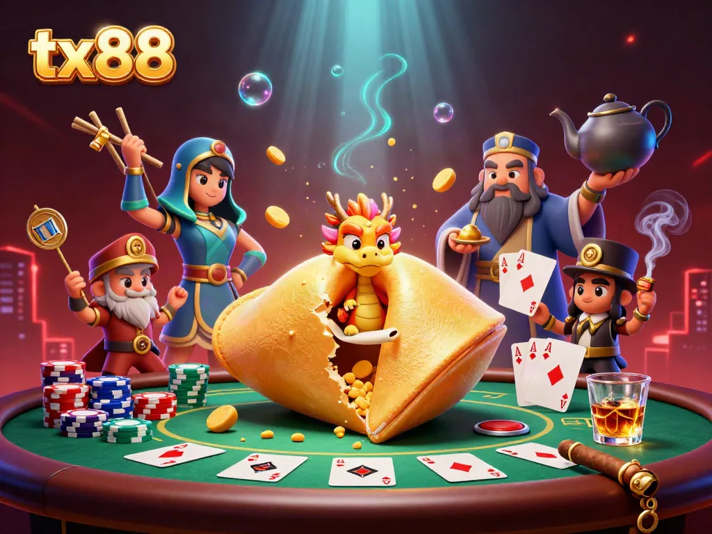 Engage with the thrilling experience of tx88's vibrant gaming community, featuring dynamic 3D casino elements.
