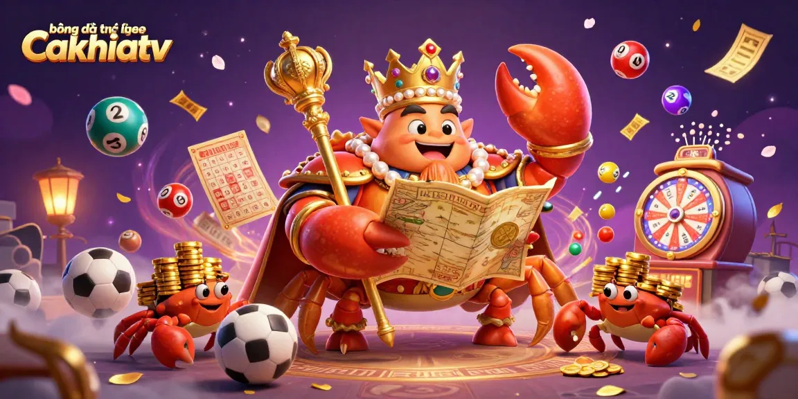 Bóng đá trực tuyến cakhiatv showcases thrilling sports betting excitement with colorful game elements.