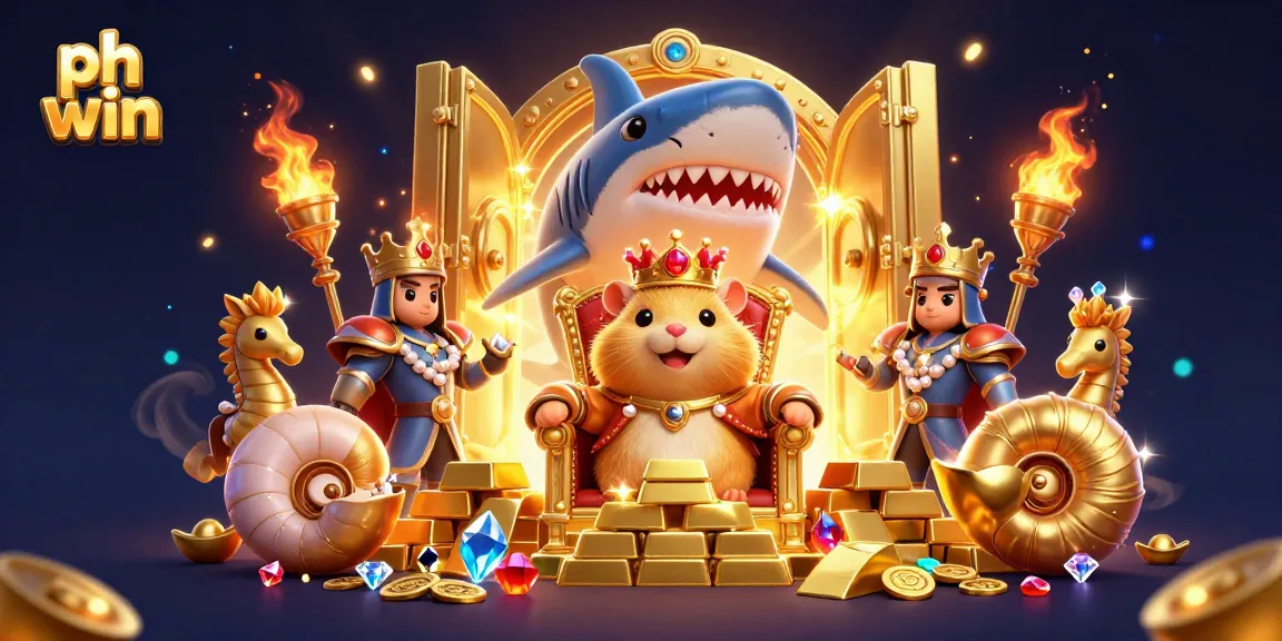 Experience the excitement of ph win with vibrant gaming elements in a fantastical 3D scene.