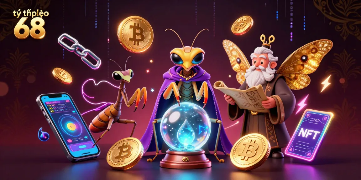 Experience betting strategies with tỷ lệ kèo 68 through vibrant gambling-themed illustration.