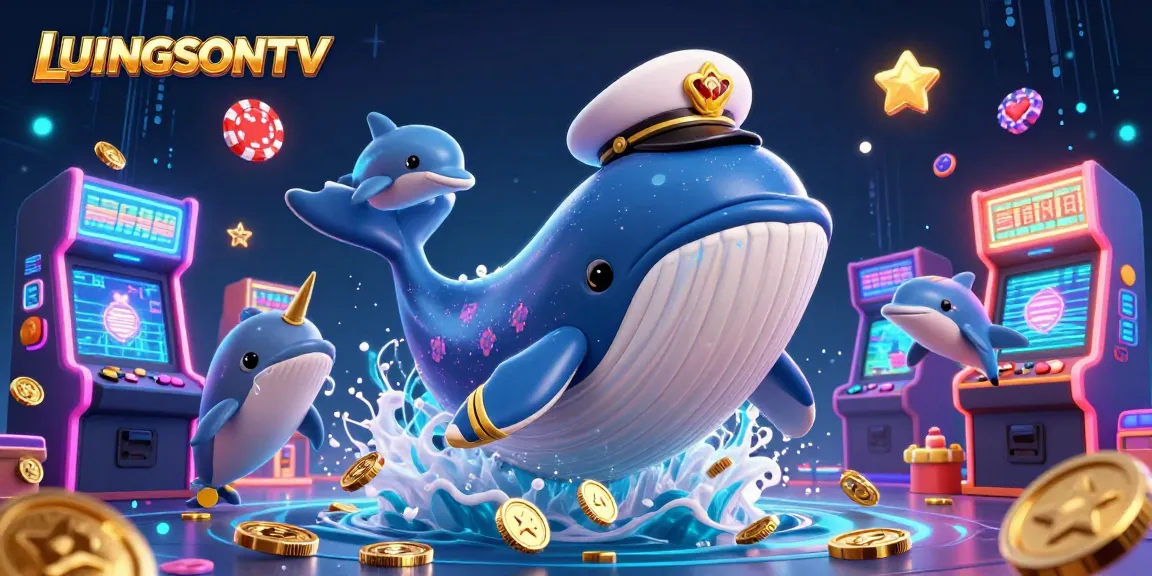 LUONGSONTV brings thrilling live action as a whale breaches through coins with excitement!
