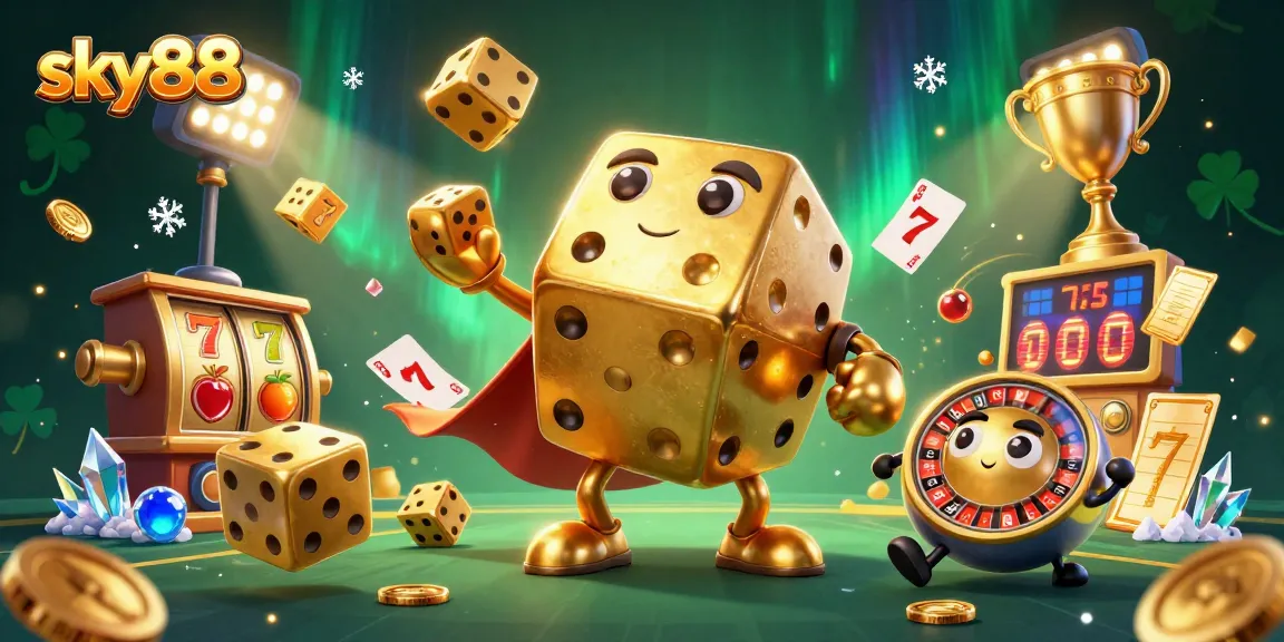 Experience thrilling adventures at sky88 with captivating slot reels and exciting jackpot visuals.
