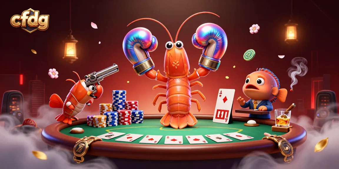 Engage in thrilling poker at cfdg with vibrant characters and dynamic casino elements.